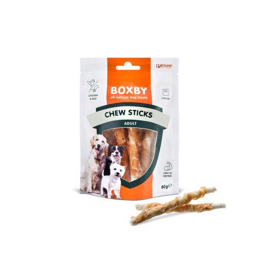 Boxby Poslastica za pse Adult Štapić Piletina, 80 g slika 2