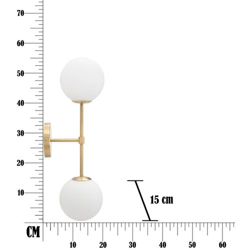 Mauro Ferretti Zidna svjetiljka glamy doppia cm 15x21x55 slika 7