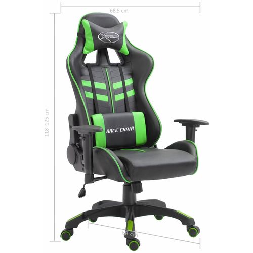 Igraća stolica od umjetne kože zelena slika 17
