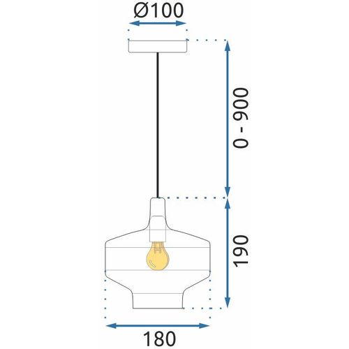 Lampa Viseća APP1123-1CP Pink slika 7