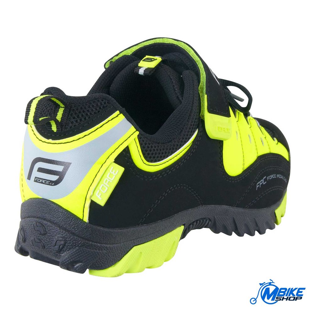 Force Cipele za biciklizam MTB Tourist Black/Fluo II 40 slika 4