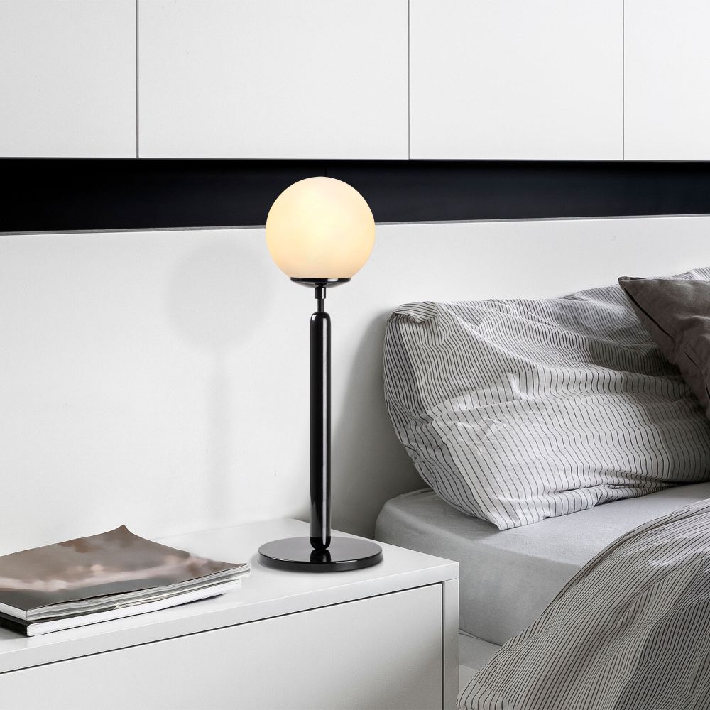 King - 11461 Crna Krem Lampa za Sto slika 2