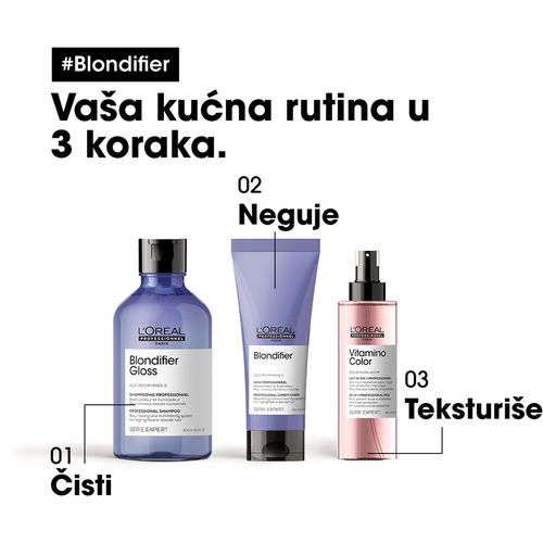 Loreal Professionnel Paris Blondifier Cool Neutrališući šampon za posvetljenu i blond kosu 300ml slika 5