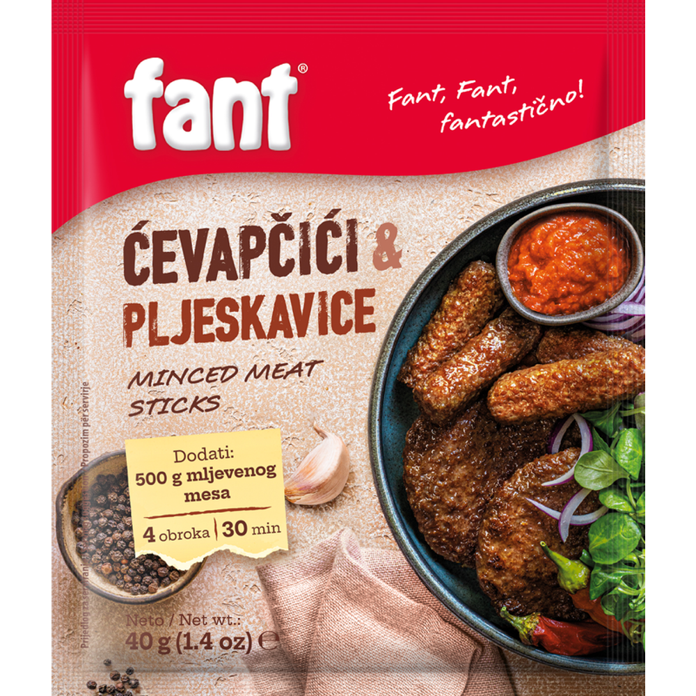 Fant za ćevape, pljeskavice i hamburgere 40g slika 1