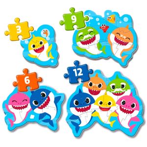 Baby Shark - Moj Prvi Puzzle (3-6-9-12 dijelova)