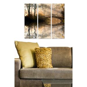 Dekorativna MDF Slika u Više Boja MDF1362174 (Set od 3 Komada)