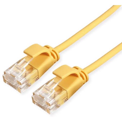 Secomp Roline UTP Data Center PatchCord, SLIM, Cat6A/Cl.EA, LSOH, yellow, 0.15m slika 1