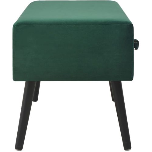 Stolić za kavu zeleni 80 x 40 x 46 cm baršunasti slika 19