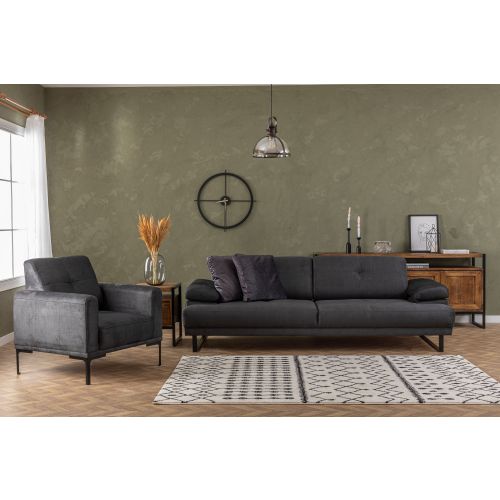 Atelier Del Sofa Trosjed MUSTANG sivi, Mustang - Anthracite slika 13