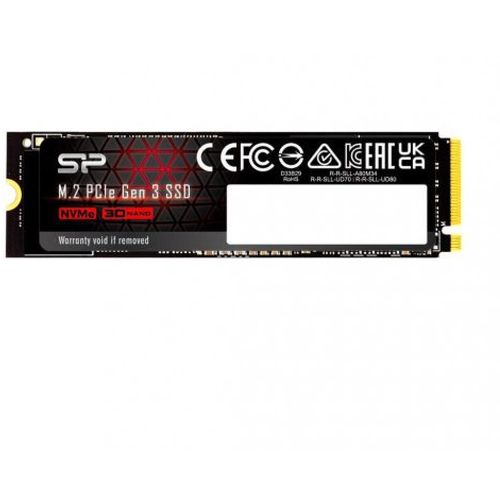 Silicon Power SP01KGBP34UD8005 M.2 NVMe 1TB SSD, UD80, PCIe Gen 3x4, 3D NAND, Read up to 3,400 MB/s, Write up to 3,000 MB/s (single sided), 2280 slika 1