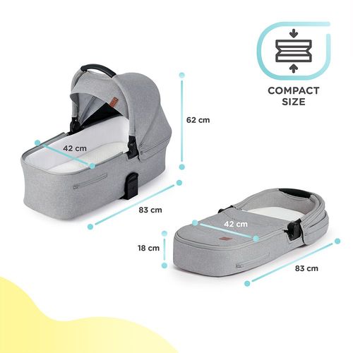 Kinderkraft dječja kolica Everyday, light gray CZM 3u1 B slika 20