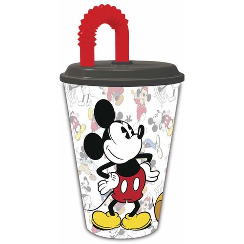 Disney Mickey 90 godina čaša sa slamkom slika 1
