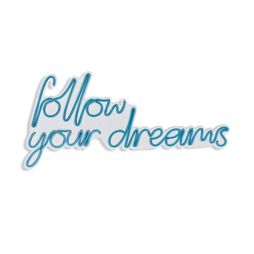 Wallity Zidna dekoracije svijetleća EAT, Follow Your Dreams - Blue slika 15