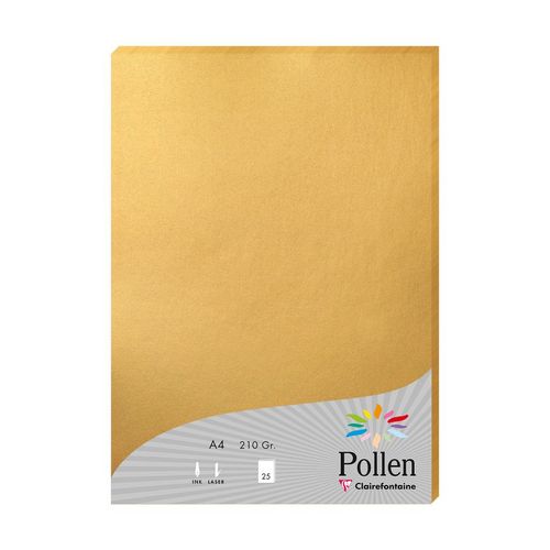 Clairefontaine papir Pollen gold A4/210gr 1/25 slika 1