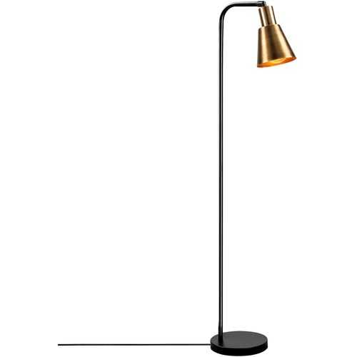 Opviq Podna lampa EMEK, crna- zlatnae, metal, 30 x 22 cm, visina 120 cm, promjer sjenila 14 cm, visina 17 cm, duljina kabla 400 cm, E27 40 W, Emek - 4086 slika 1