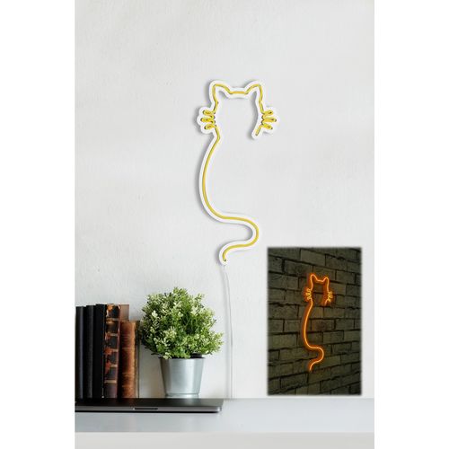 Cat - Yellow Yellow Decorative Plastic Led Lighting slika 3