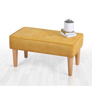 Square - Yellow Yellow Pouffe