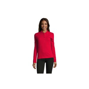 PODIUM ženska polo majica sa dugim rukavima - Crvena, M 