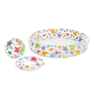 Intex bazen + lopta + pojas za plivanje set fi 122 cm,visina 25 cm 59460NP