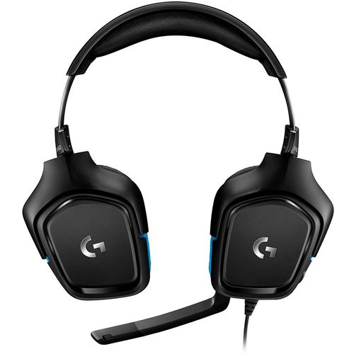 LOGITECH G432 Wired Gaming Headset 7.1 - LEATHERETTE - BLACK/BLUE - USB slika 3