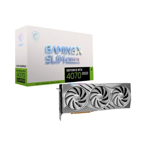 MSI nVidia GeForce RTX 4070 12GB RTX 4070 SUPER 12G GAMING X SLIM WHITE grafička karta slika 1