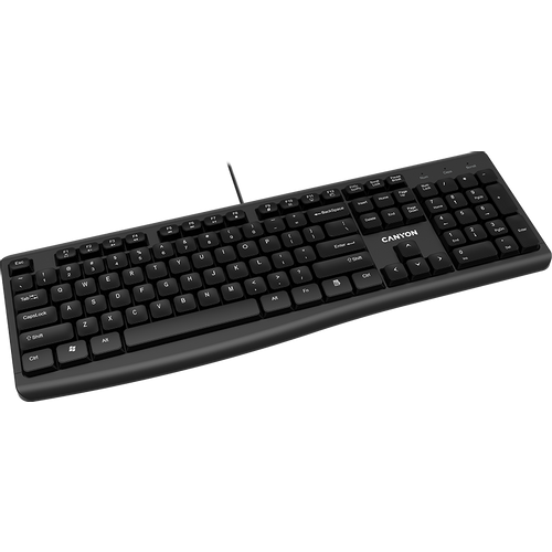 Wired Chocolate Standard Keyboard ,105 keys, slim design with chocolate key caps, 1.5 Meters cable length,Size 434.2*145.4*27.2mm,450g AD layout slika 3