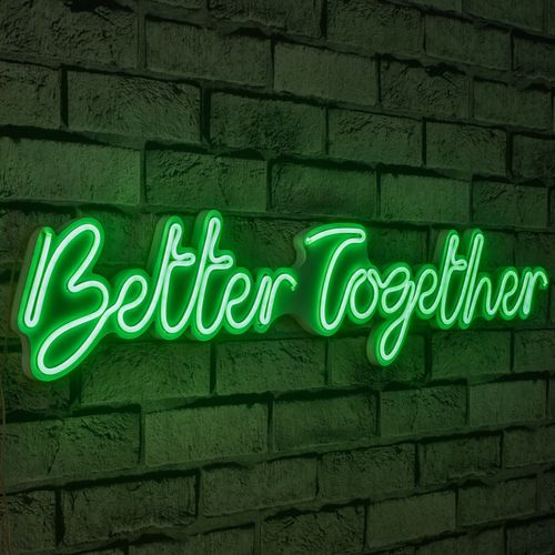 Wallity Ukrasna plastična LED rasvjeta, Better Together - Green slika 9