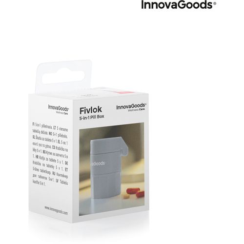 Kutija za tablete i pilule s rezačem i drobilicom 5 u 1 Fivlok InnovaGoods slika 2