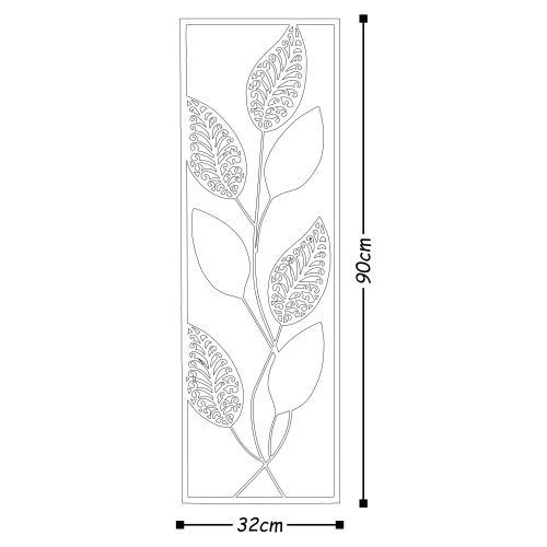 Wallity Metalna zidna dekoracija, Metal Art Leaf slika 3