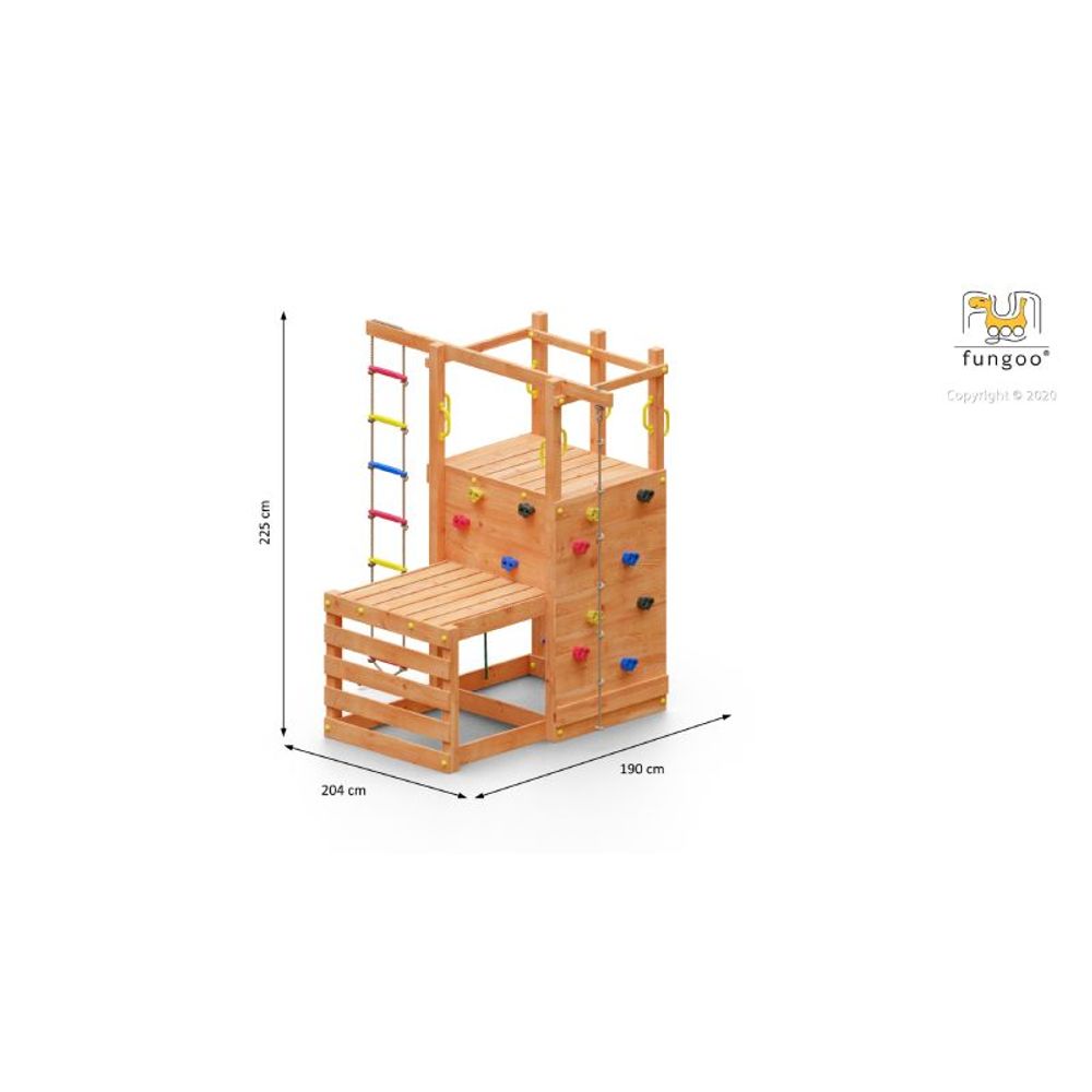 Fungoo Set CLIMBING STAR 1 - Drveno dječije igralište slika 4