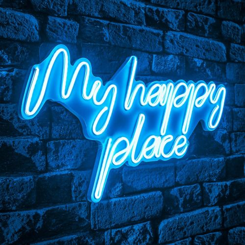 Dekorativno LED osvetljenje 'My Happy Place' - Plavo slika 1