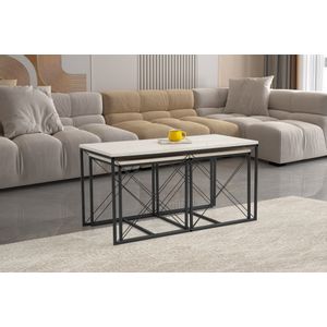 Defne - Black, Marble Black
Marble Coffee Table Set