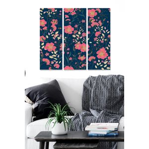 Dekorativna Slika od MDF-a u Više Boja MDF1151445 (Set od 3 Komada)
