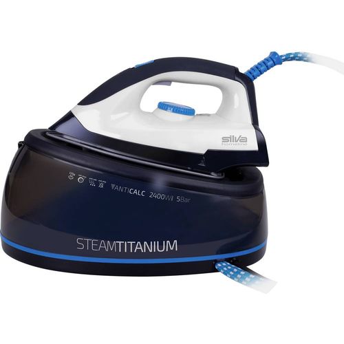 Silva Homeline DBS 300 611002 parna stanica 2400 W bijela, crna slika 1