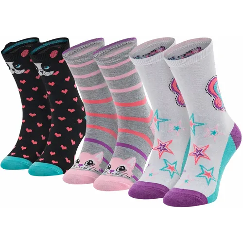 Skechers 3ppk girls casual fancy unicorn socks sk41063-1000 slika 1