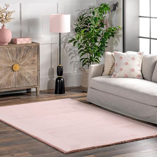 Svilenkasti visoki tepih Rabbit pink 160x230 slika 1