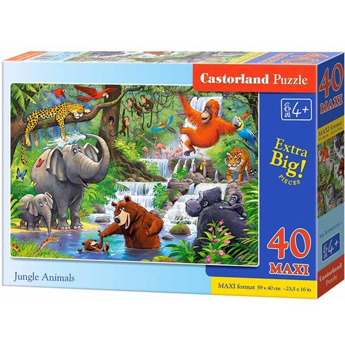 Castorland puzzle životinje iz džungle 40kom. slika 3