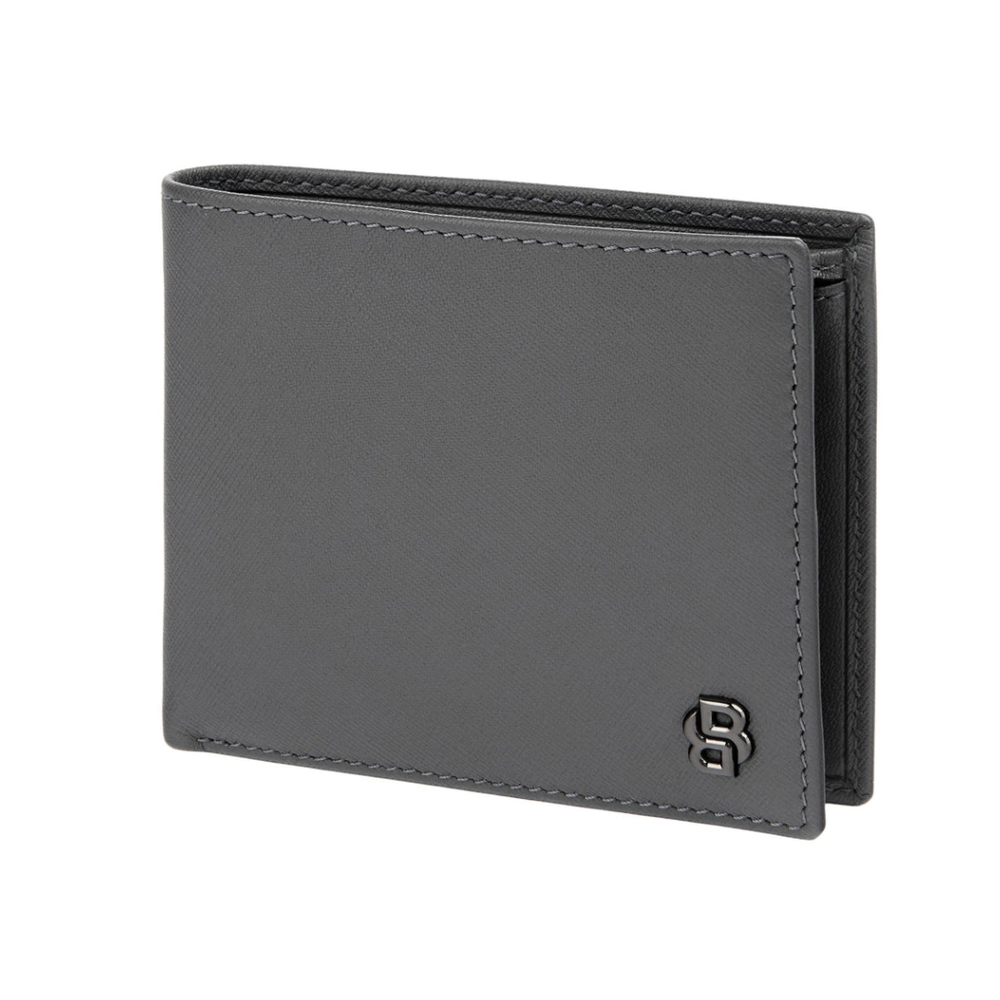 Hugo Boss novčanik Double B Saffiano HLM526H, sivi slika 2