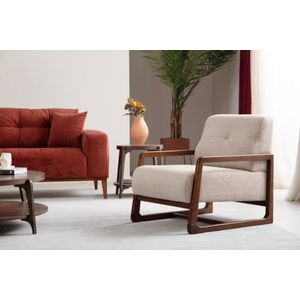 Athena Bergere - Bež Wing Chair