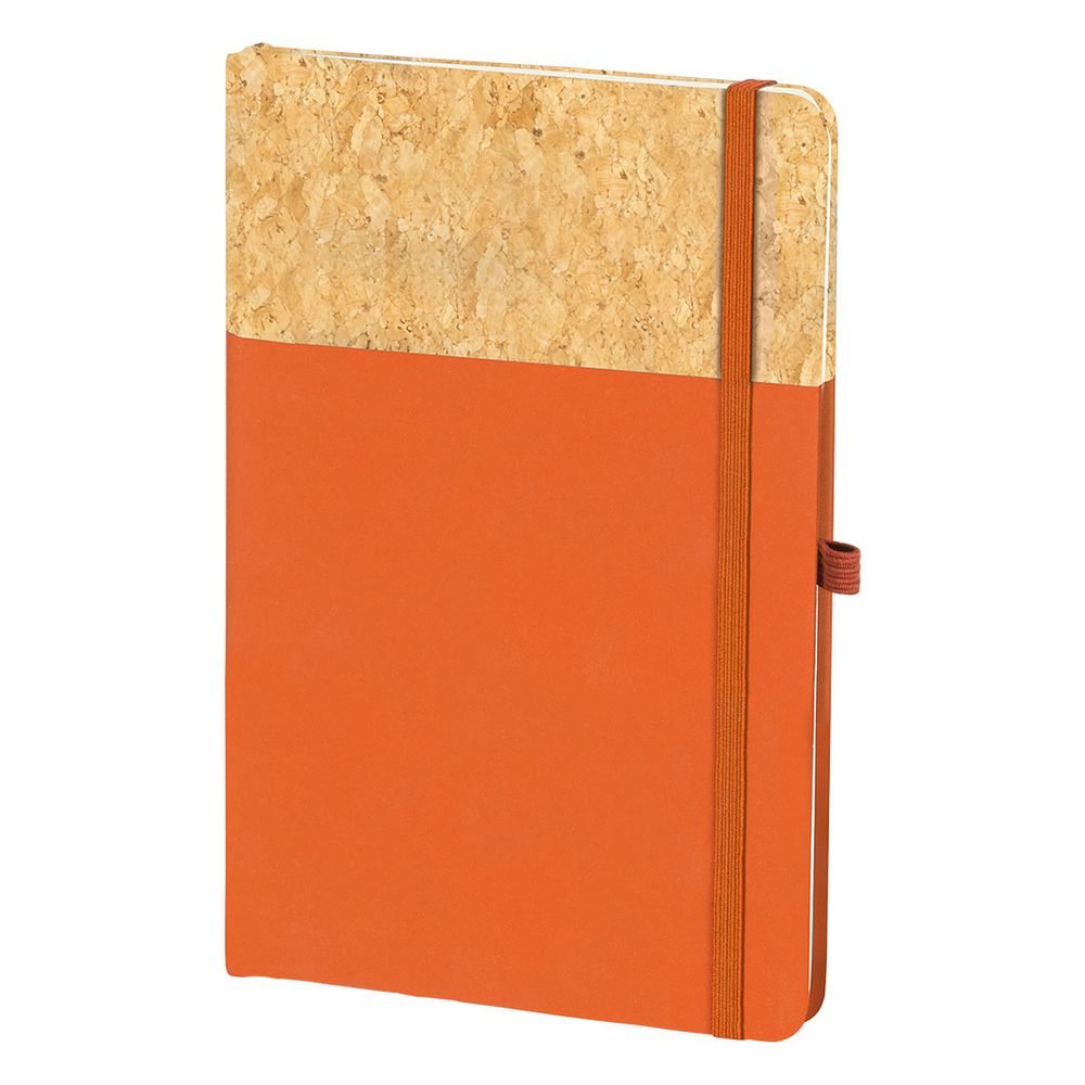 NOTE CORK,A5 notes sa elast.trakom,narandžasti slika 1