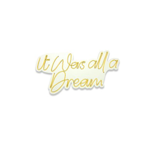 Wallity Ukrasna plastična LED rasvjeta, It was all a Dream - Yellow slika 11