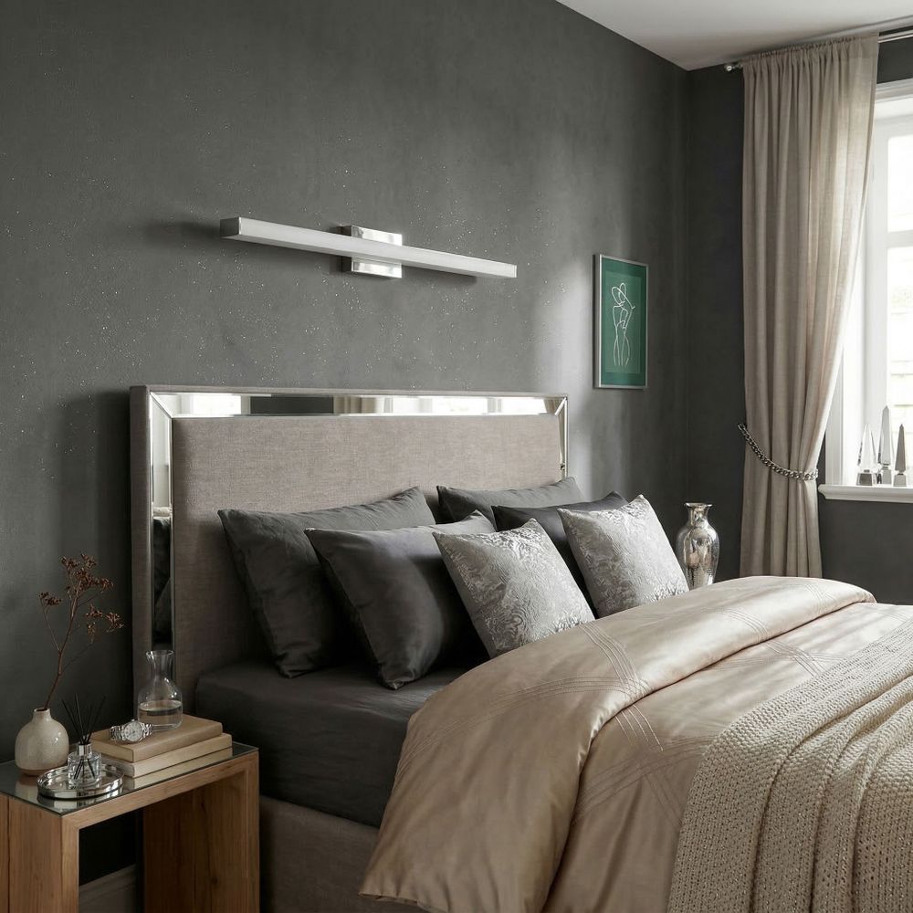 Zidni svijećnjak LED 80 cm APP1847-1W chrom slika 5