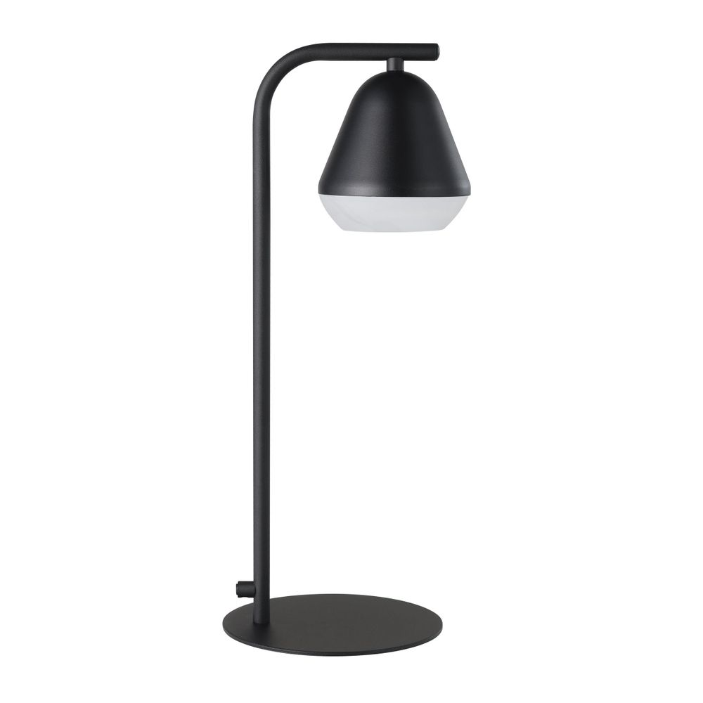 Eglo stolna lampa palbieta gu10 1x2,8w crno/saten prozirno š:170mm v:445mm slika 6