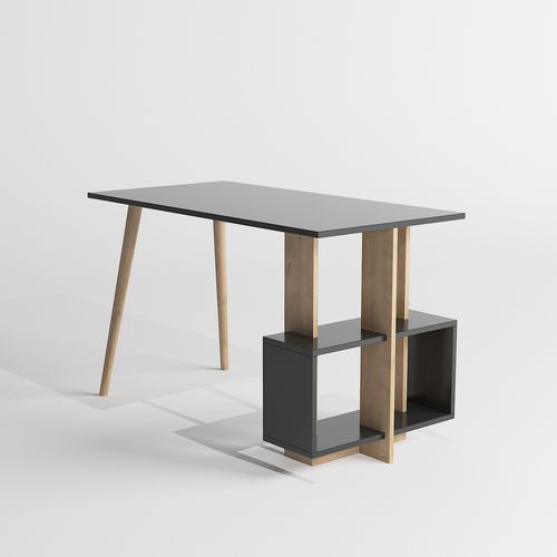 Woody Fashion Studijski stol, Lagomood Side - Anthracite, Oak slika 6
