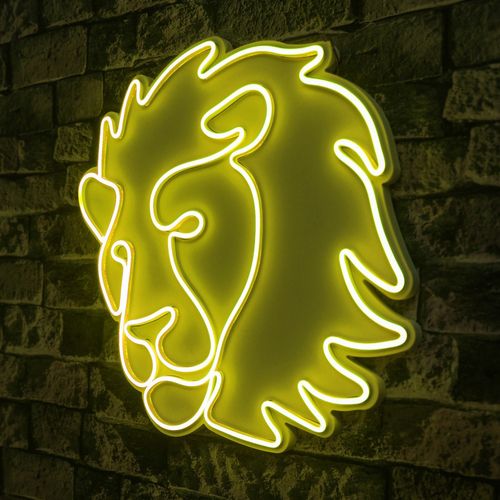 Wallity Ukrasna plastična LED rasvjeta, Lion - Yellow slika 8