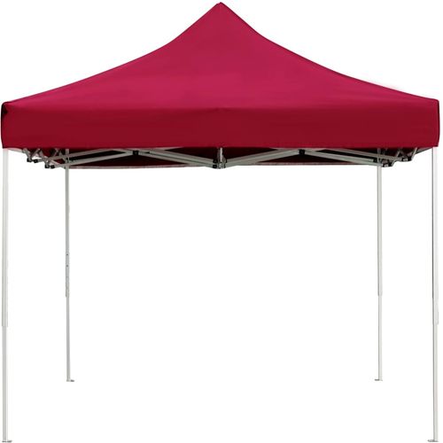 Profesionalni sklopivi šator za zabave 4,5 x 3 m crvena boja vina slika 4