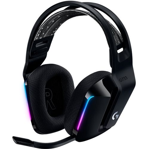 Slušalice Logitech G733 LIGHTSPEED, bežične, RGB, Gaming, crne slika 1