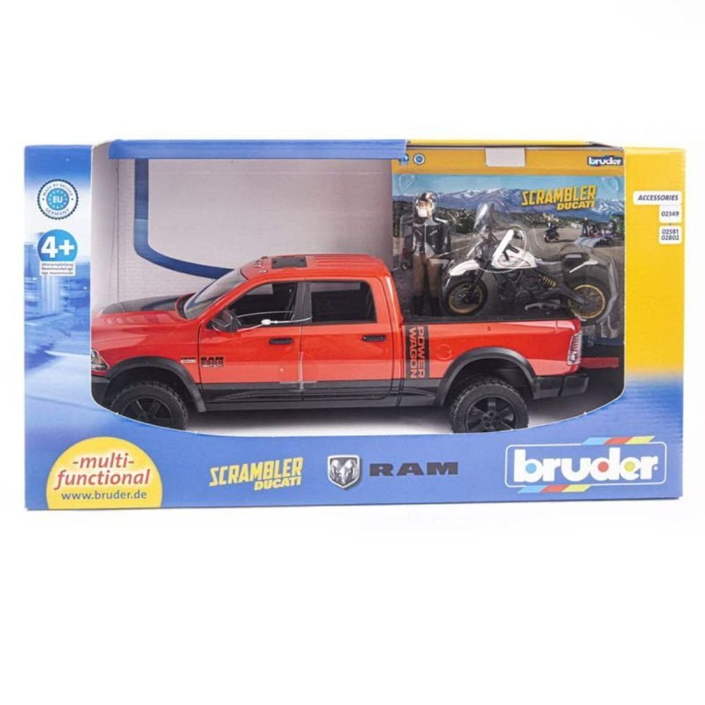 Bruder RAM 2500 sa motorom i vozačem 1:16 slika 1