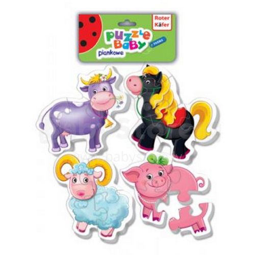 ROTER: BABY FOAM PUZZLE - FARMA slika 1