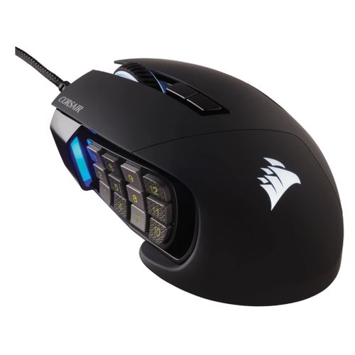 Corsair miš SCIMITAR RGB ELITE Gaming Mouse Wired, Backlit RGB LED, 18000 DPI, Optical slika 1